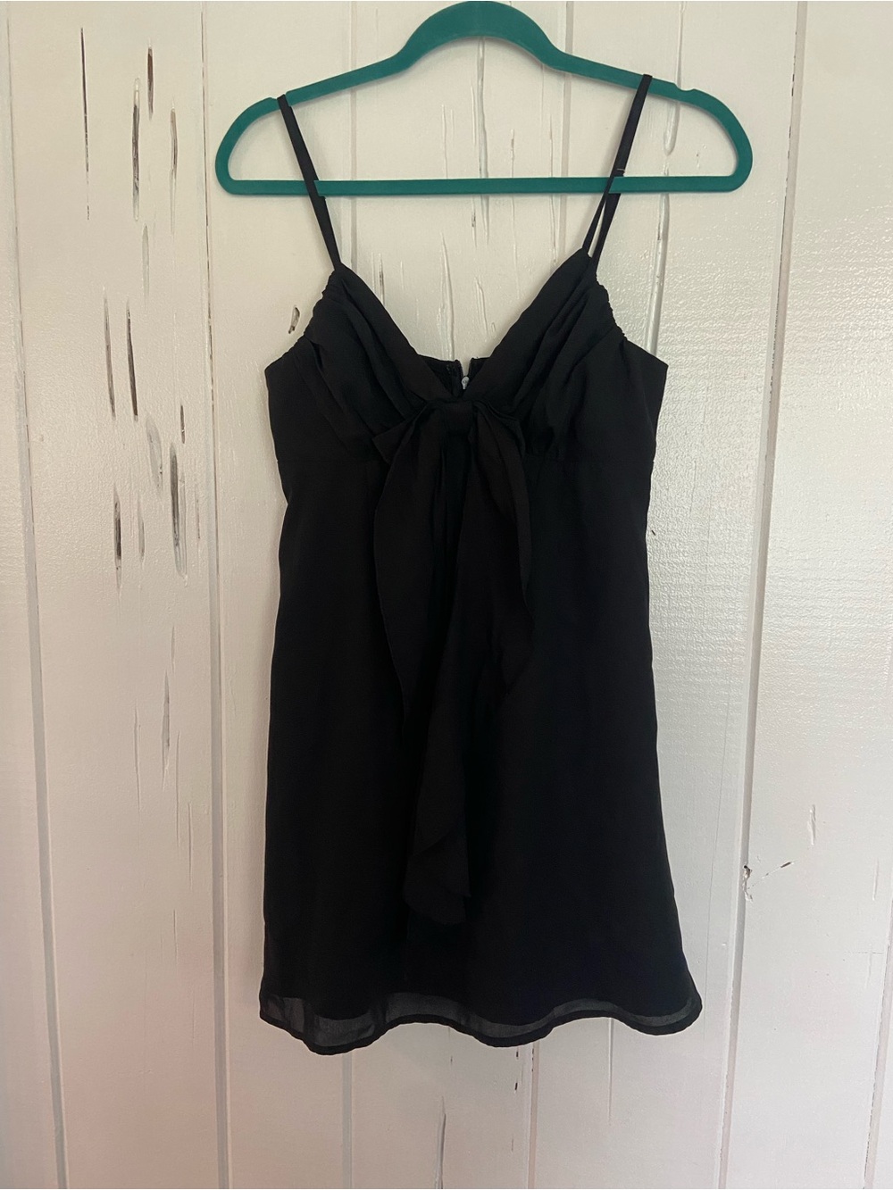 privy Black Tie-Front Spaghetti Strap Camisole